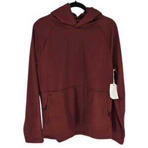 Stylus Mens size medium Roanoke Red hooded textured long sleeve sweatshirt NWT